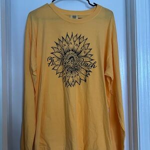 Comfort Colors Soft Yellow Crewneck Tee
